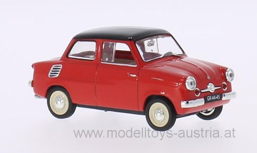 Mikrus MR-300 Micro Car Bubble Car 1958 rot / schwarz 1:43
