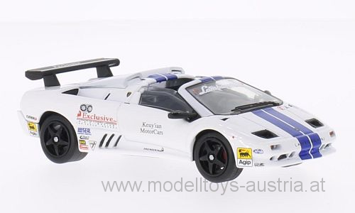 Lamborghini Diablo VT-R Roadster Trofeo 1997 weiss / blau 1:43