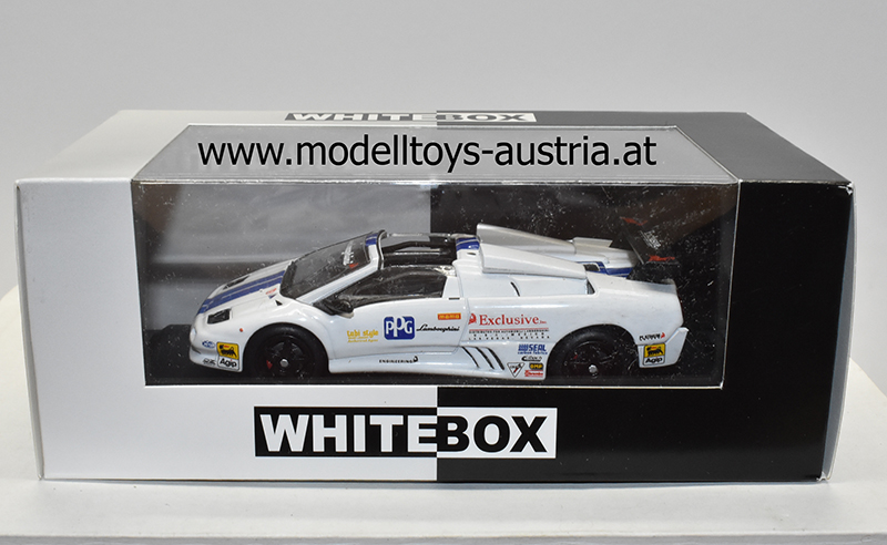 Lamborghini Diablo VT-R Roadster Trofeo 1997 weiss / blau 1:43