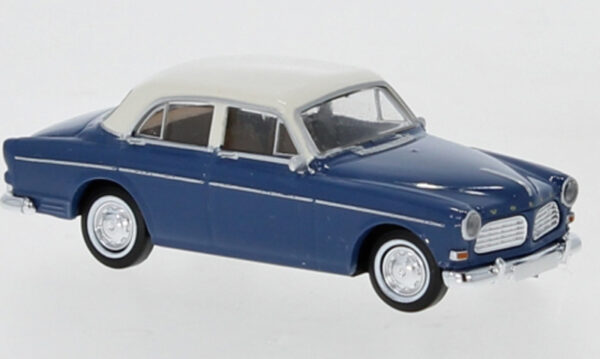 Volvo 121 Amazon Limousine 4-türig 1956 blau / weiss 1:87 HO