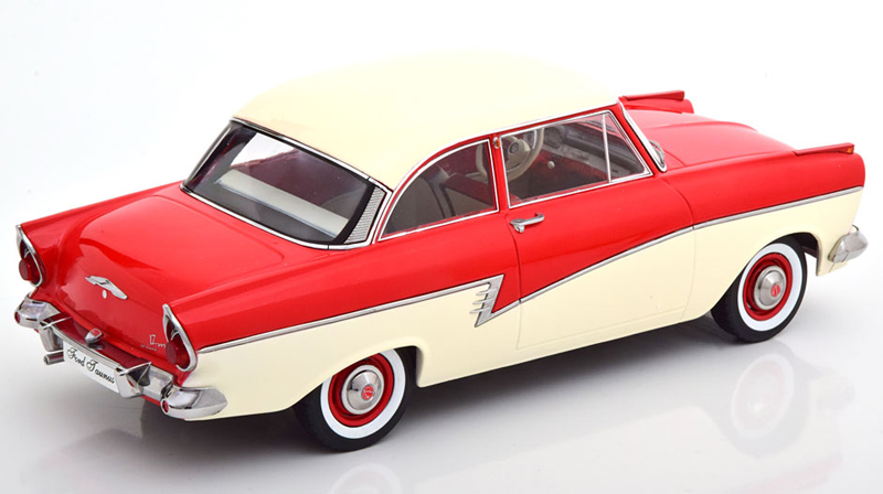 Ford Taunus P2 Limousine 17M 1957 rot / weiss 1:18