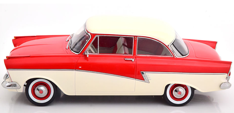 Ford Taunus P2 Limousine 17M 1957 rot / weiss 1:18