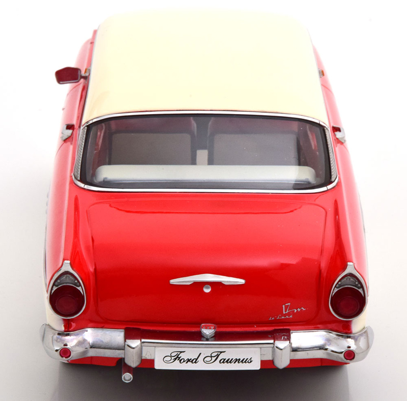 Ford Taunus P2 Limousine 17M 1957 rot / weiss 1:18