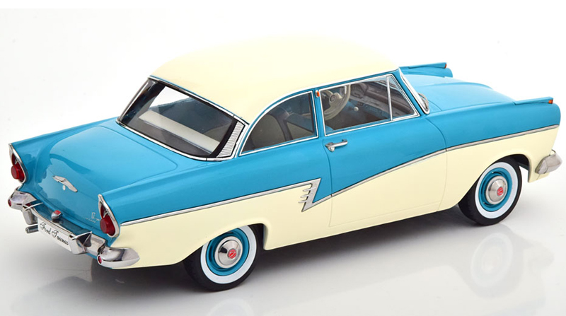 Ford Taunus P2 Limousine 17M 1957 türkis / weiss 1:18
