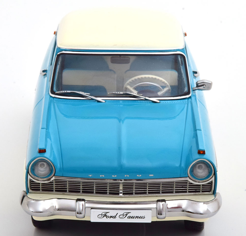 Ford Taunus P2 Limousine 17M 1957 türkis / weiss 1:18