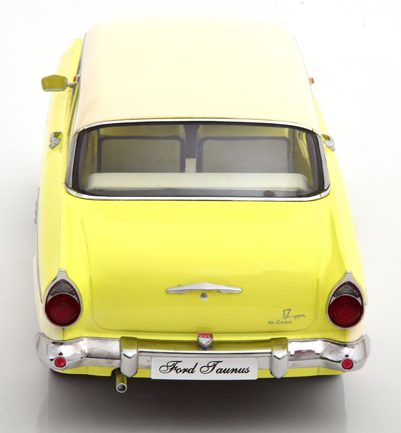 Ford Taunus P2 Limousine 17M 1957 hell gelb / weiss 1:18