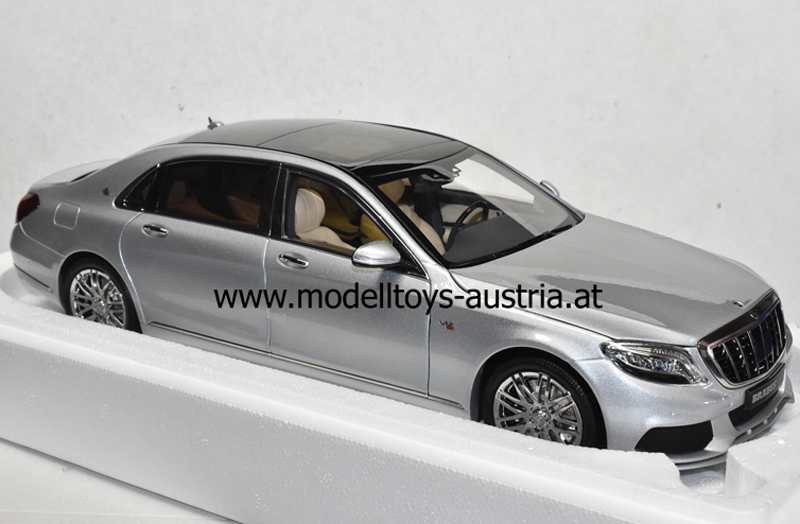 Mercedes Benz 222 Maybach S Klasse BRABUS 900 2018 silber 1:18