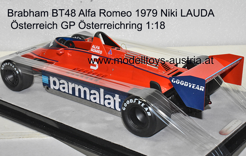 Brabham BT48 Alfa Romeo 1979 Niki LAUDA Österreich GP Österreichring 1:18