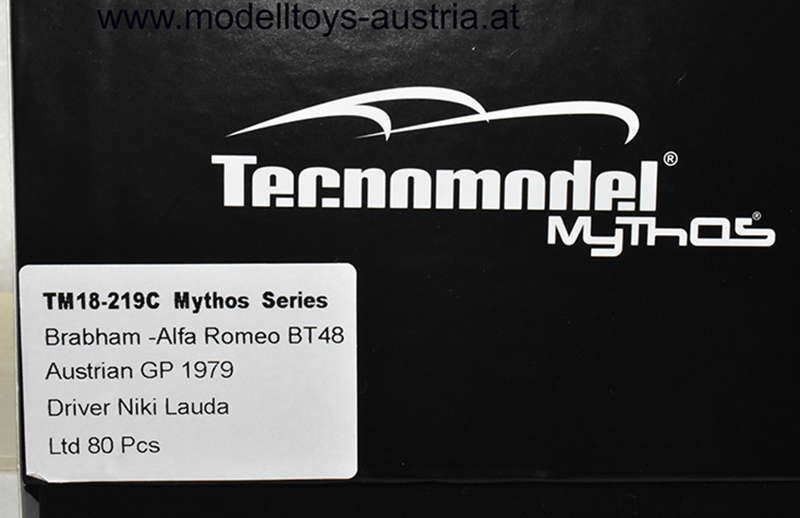 Brabham BT48 Alfa Romeo 1979 Niki LAUDA Österreich GP Österreichring 1:18