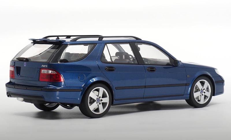 SAAB 9-5 Break Kombi Sportkombi AERO 2005 blau 1:18