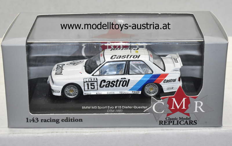 BMW E30 M3 1991 DTM Dieter QUESTER 1:43