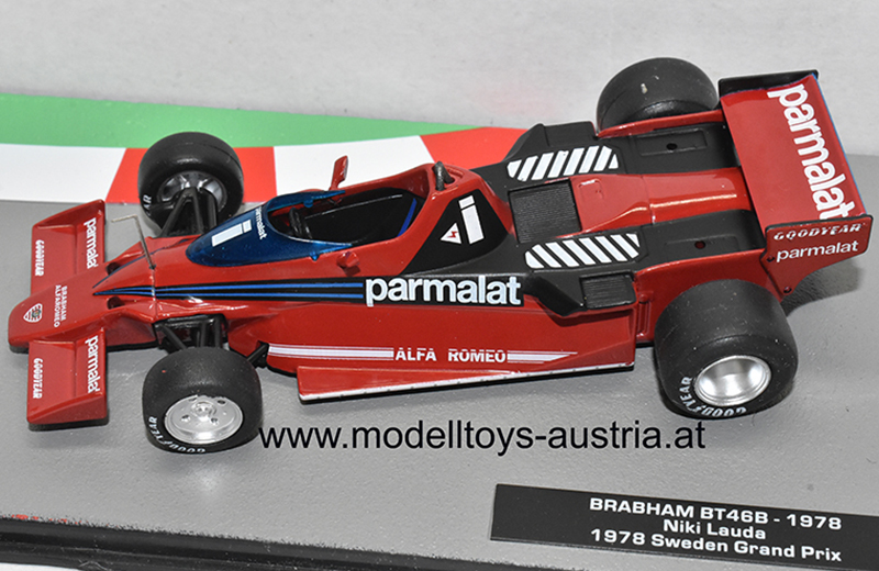 Brabham BT46B Alfa FANCAR Staubsauger 1978 Sieger Schweden GP Niki LAUDA 1:43