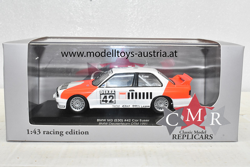 BMW E30 M3 DTM 1991 Cor EUSER BMW Dealerteam 1:43