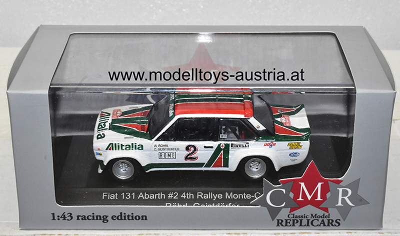 Fiat 131 Abarth 1978 Rally Monte Carlo Walter RÖHRL / Christian GEISTDÖRFER 1:43
