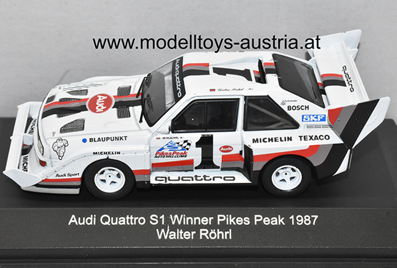 Audi Sport Quattro S1 1987 Sieger Pikes Peak Walter RÖHRL 1:43 CMR