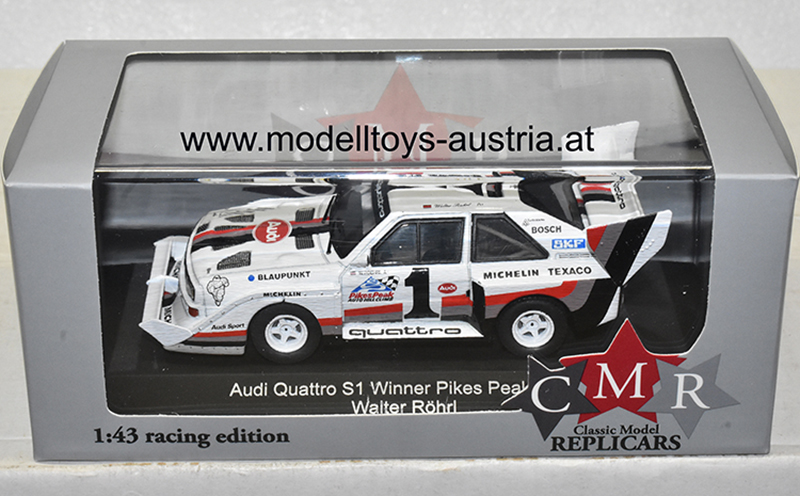 Audi Sport Quattro S1 1987 Sieger Pikes Peak Walter RÖHRL 1:43 CMR