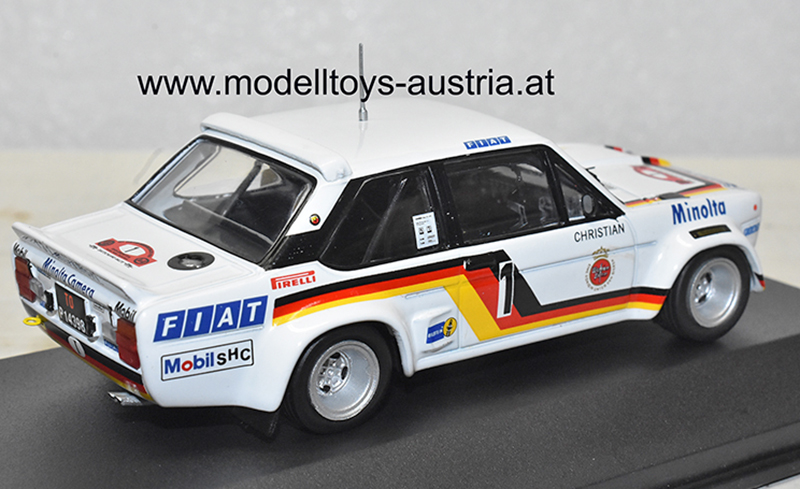 Fiat 131 Abarth 1979 Rally Hunsrück Sieger Walter RÖHRL / Christian GEISTDÖRFER 1:43