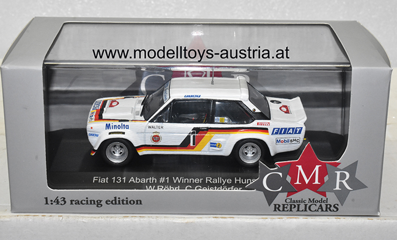 Fiat 131 Abarth 1979 Rally Hunsrück Sieger Walter RÖHRL / Christian GEISTDÖRFER 1:43