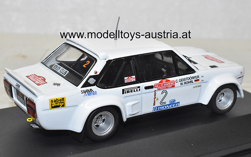 Fiat 131 Abarth 1980 Rally San Remo Walter RÖHRL / Christian GEISTDÖRFER 1:43