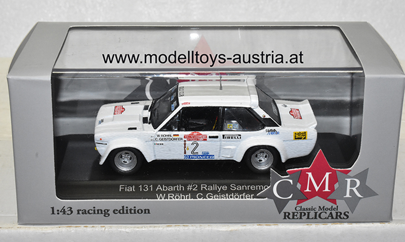 Fiat 131 Abarth 1980 Rally San Remo Walter RÖHRL / Christian GEISTDÖRFER 1:43