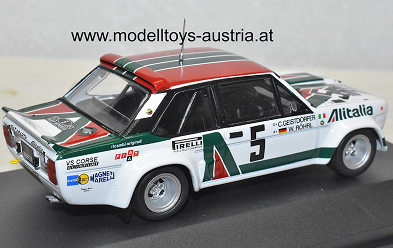 Fiat 131 Abarth 1978 Rally Acropolis Sieger Walter RÖHRL / Christian GEISTDÖRFER 1:43