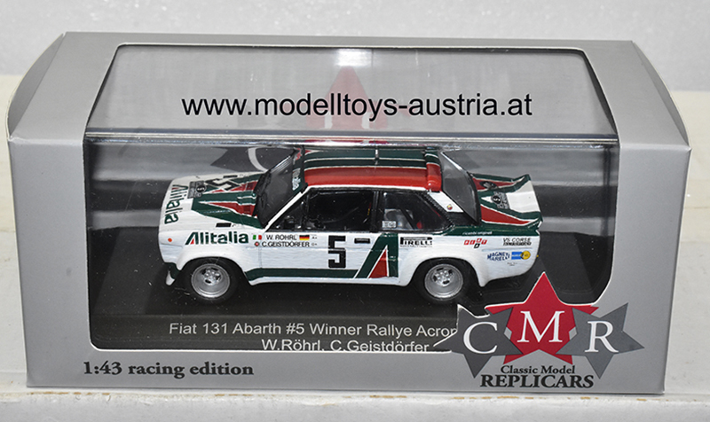 Fiat 131 Abarth 1978 Rally Acropolis Sieger Walter RÖHRL / Christian GEISTDÖRFER 1:43