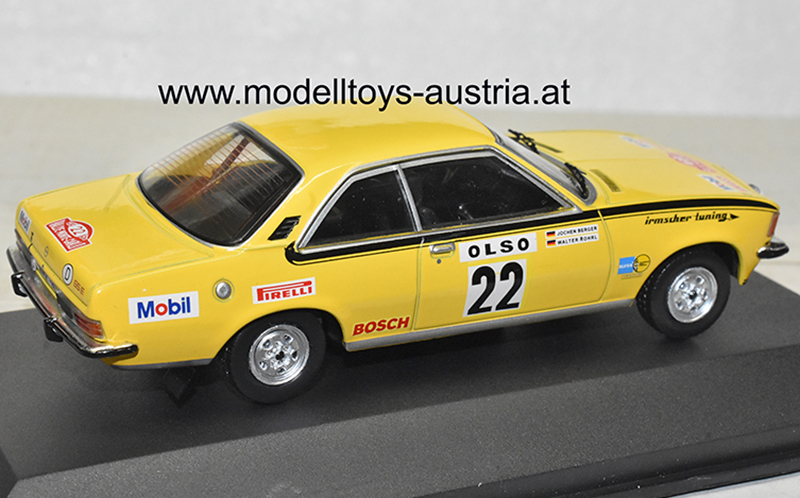 Opel Commodore GS/E 1973 Rally Monte Carlo Walter RÖHRL / Jochen BERGER 1:43