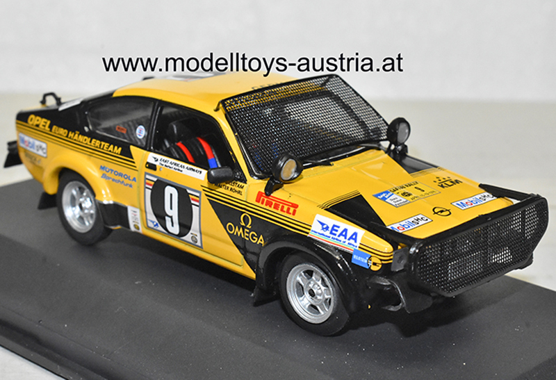 Opel Kadett C Coupe 1976 Rally Safari Walter RÖHRL / Claes BILLSTAM 1:43