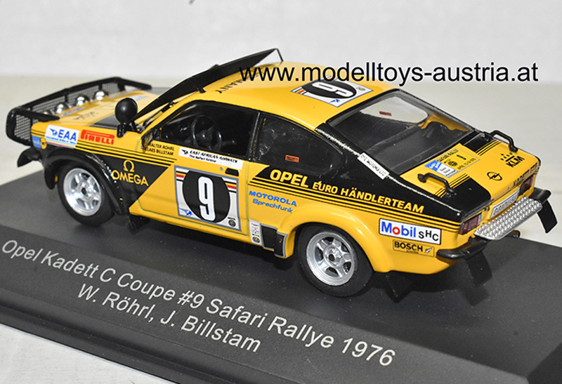 Opel Kadett C Coupe 1976 Rally Safari Walter RÖHRL / Claes BILLSTAM 1:43