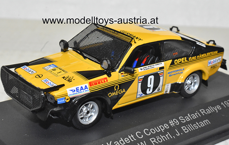 Opel Kadett C Coupe 1976 Rally Safari Walter RÖHRL / Claes BILLSTAM 1:43