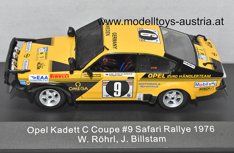 Opel Kadett C Coupe 1976 Rally Safari Walter RÖHRL / Claes BILLSTAM 1:43