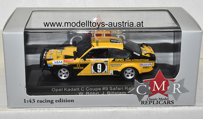 Opel Kadett C Coupe 1976 Rally Safari Walter RÖHRL / Claes BILLSTAM 1:43