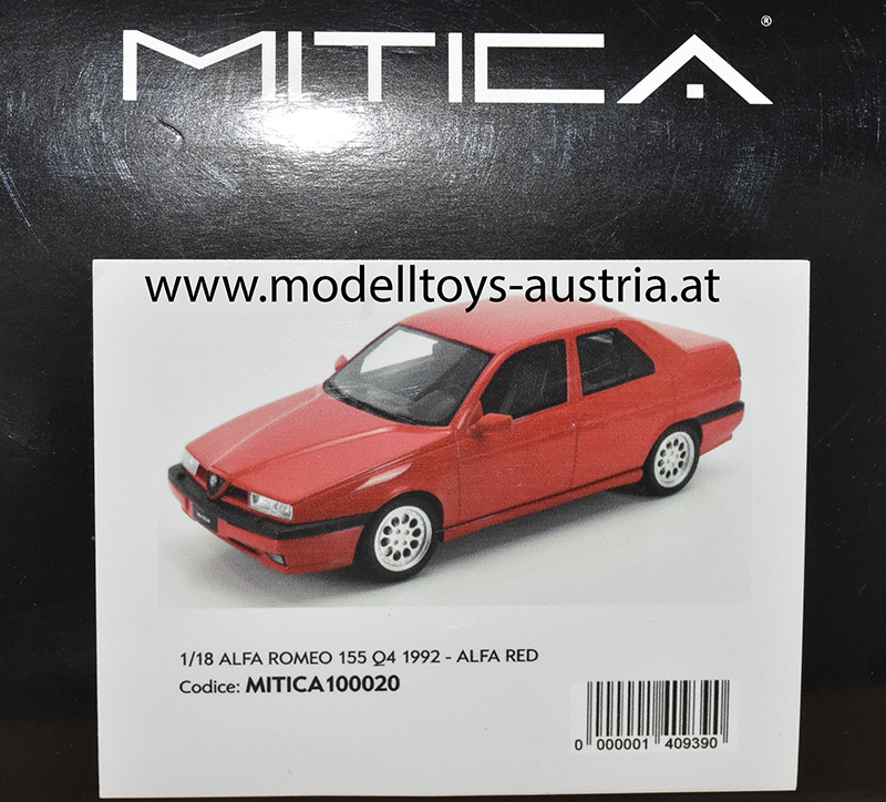 Alfa Romeo 155 Q4 1992 rot 1:18