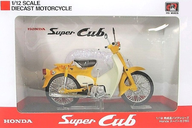 Honda Super Cub 1958 gelb / weiss 1:12