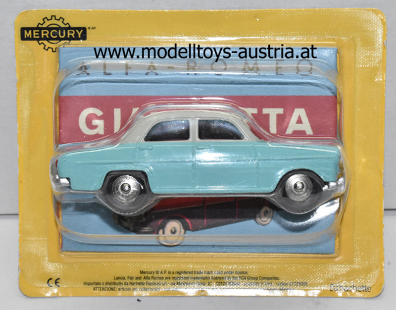 Alfa Romeo Giulietta hell blau mit grauem Dach 1:48