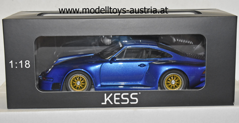 Porsche 911 993 GT1 ALMERAS blau metallik 1:18