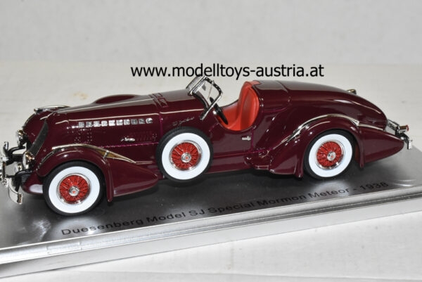 Düsenberg SJ Special Mormon Meteor 1938 dunkel rot 1:43