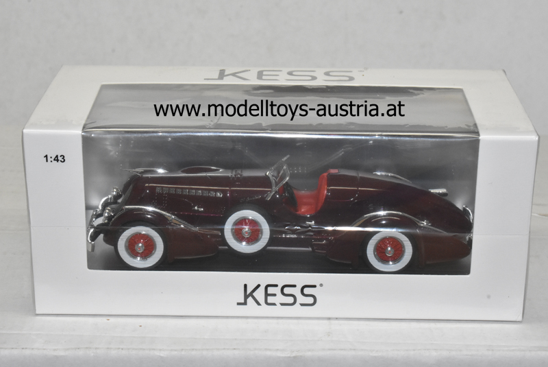 Düsenberg SJ Special Mormon Meteor 1938 dunkel rot 1:43