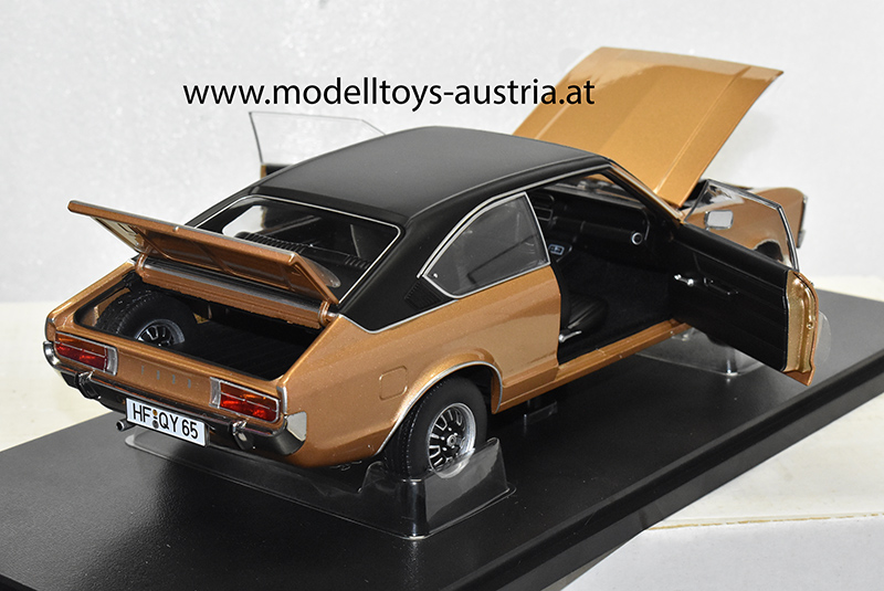 Ford Consul Coupe 1972 gold metallik mit schwarzem Dach 1:18