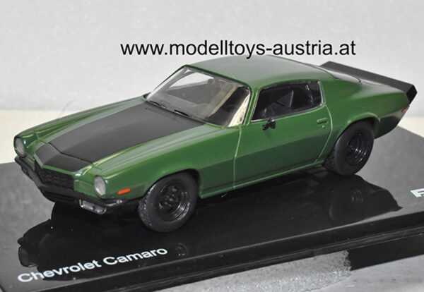 Chevrolet Camaro Z28 RS 1973 Fast & Furious olive / schwarz 1:43