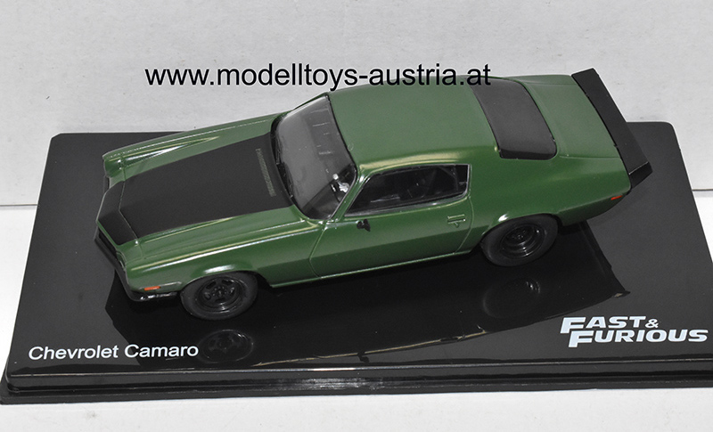 Chevrolet Camaro Z28 RS 1973 Fast & Furious olive / schwarz 1:43