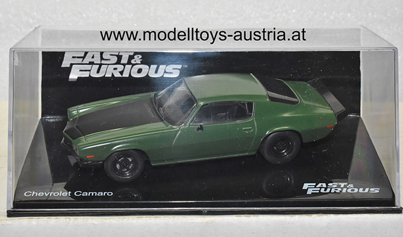 Chevrolet Camaro Z28 RS 1973 Fast & Furious olive / schwarz 1:43