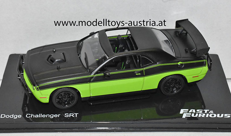 Dodge Challenger SRT R/T V8 Fast & Furious LETTY's Car grün / schwarz 1:43