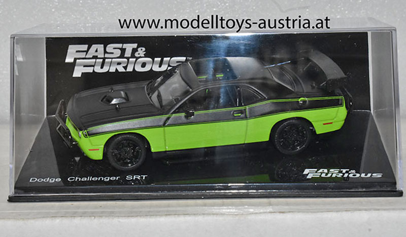 Dodge Challenger SRT R/T V8 Fast & Furious LETTY's Car grün / schwarz 1:43