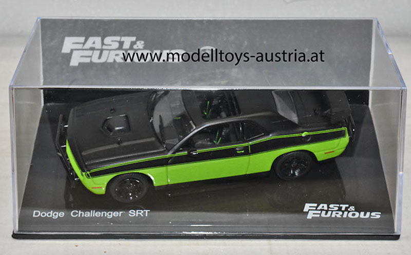 Dodge Challenger SRT R/T V8 Fast & Furious LETTY's Car grün / schwarz 1:43