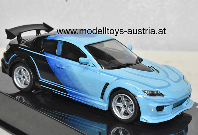 Mazda RX-8 2004 Fast & Furious blau / blau / schwarz 1:43