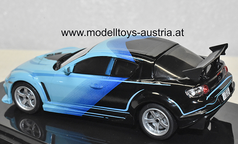 Mazda RX-8 2004 Fast & Furious blau / blau / schwarz 1:43