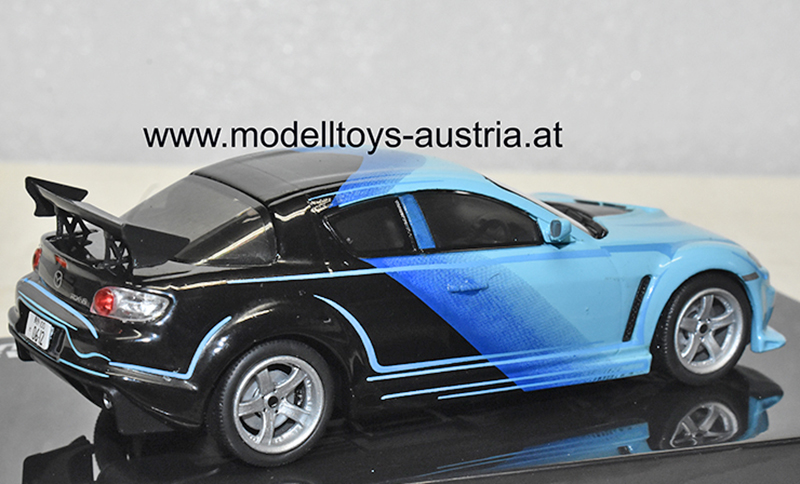 Mazda RX-8 2004 Fast & Furious blau / blau / schwarz 1:43