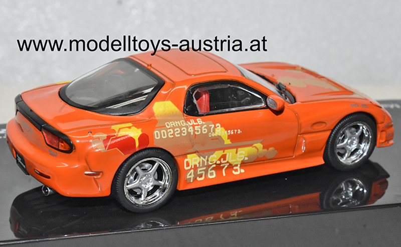 Mazda RX-7 FD 1993 Fast & Furious orange 1:43