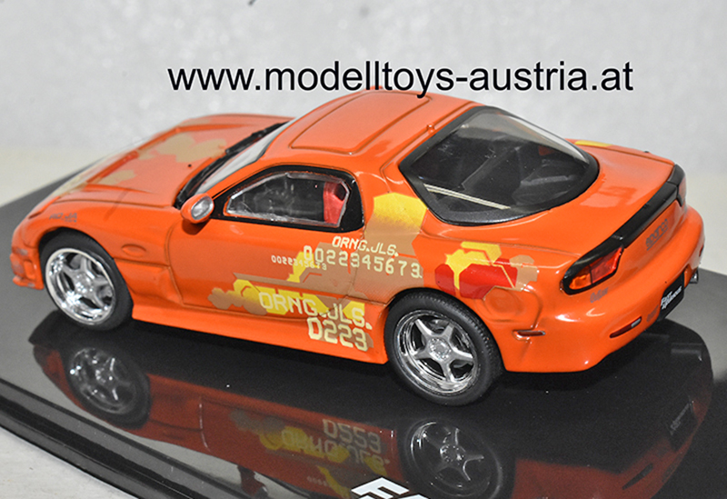 Mazda RX-7 FD 1993 Fast & Furious orange 1:43